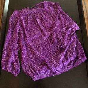 Purple sheer blouse